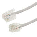 2 Core RJ11 to RJ11 Telephone cable, Length: 1m