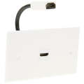 HDMI Female to HDMI Female Cable Wall Plate Panel, Cable Length: 18.5cm