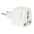 20PCS EU Plug Adapter Power Socket Travel Converter(White)