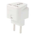 EU Plug Adapter Power Socket Travel Converter(White)