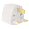 Plug Adapter, Travel Power Adaptor with UK Socket Plug(White)