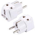 WD-9 Plug Adapter, Travel Power Adaptor with Europe Socket Plug(White)