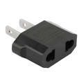 5pcs EU Plug to US Plug Charger Adapter, Travel Power Adaptor with United States Socket Plug(Black)