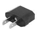 5pcs EU Plug to US Plug Charger Adapter, Travel Power Adaptor with United States Socket Plug(Black)