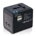 Plug Adapter, Universal US / EU / UK / AU Plug Power Connection Adaptor with 2 USB Charger Socket...