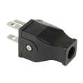 US Plug Male AC Wall Universal Travel Power Socket Plug Adaptor(Black)