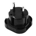 High Quality UK Plug to EU Plug AC Wall Universal Travel Power Socket Plug Adaptor(Black)