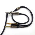 ZS0135 For SteelSeries Arctis 3 / 5 / 7 3.5mm Female to Dual 3.5mm Male Earphone Adapter Cable, C...