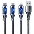 WK WDC-166a 6A Type-C / USB-C Intelligent Digital Display Charging Data Cable, Length: 1m