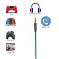 ZS0158 Straight Plug Gaming Headset Audio Cable for SteelSeries Arctis 3 / 5 / 7(Blue)