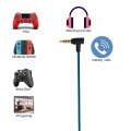 ZS0158 Elbow Plug Gaming Headset Audio Cable for SteelSeries Arctis 3 / 5 / 7 (Blue)
