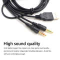 ZS0224 3-Prong Headphone Audio Cable for SteelSeries Arctis 3 / 5 / 7 / Pro (Black)