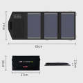 ALLPOWERS Solar Battery Charger Portable 5V 15W Dual USB+ Type-C Portable Solar Panel Charger Out...