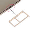 For Huawei Mate 8 Nano SIM + Micro SD / Nano SIM Card Tray(Gold)