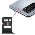 SIM Card Tray + NM Card Tray for Huawei P40 (Black)