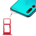 SIM Card Tray + SIM Card Tray / Micro SD Card Tray for Huawei Enjoy 9s (Red)