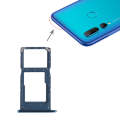 SIM Card Tray + SIM Card Tray / Micro SD Card Tray for Huawei P Smart+ (2019)(Blue)