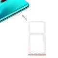 SIM Card Tray + SIM Card Tray / Micro SD Card Tray for Huawei P30 Lite (White)