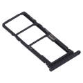 SIM Card Tray + SIM Card Tray + Micro SD Card Tray for Huawei Y7p (Black)