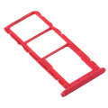 SIM Card Tray + SIM Card Tray + Micro SD Card Tray for Huawei Y6s (2019) (Red)