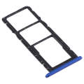 SIM Card Tray + SIM Card Tray + Micro SD Card Tray for Huawei Y8s (Blue)