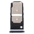 SIM Card Tray + SIM Card Tray / Micro SD Card Tray for Motorola One Zoom (Black)