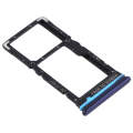 SIM Card Tray + SIM Card Tray / Micro SD Card Tray for Xiaomi Redmi Note 9 Pro 5G M2007J17C (Blue)