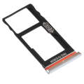 SIM Card Tray + Micro SD Card Tray for Motorola Moto One Action XT2013-1 XT2013-2 XT2013-4 (Silver)