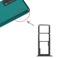 SIM Card Tray + SIM Card Tray + Micro SD Card Tray for Huawei Y7a (Black)