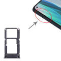 For OnePlus Nord N10 5G SIM Card Tray + SIM Card Tray / Micro SD Card Tray (Black)