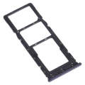 For Tecno Camon 12 Air CC6 SIM Card Tray + SIM Card Tray + Micro SD Card Tray (Black)
