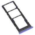 For Tecno Spark 6 Air KE6 KE6J KF6 SIM Card Tray + SIM Card Tray + Micro SD Card Tray (Blue)