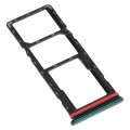 For Infinix Hot 9 X655C X655 X655D SIM Card Tray + SIM Card Tray + Micro SD Card Tray (Green)