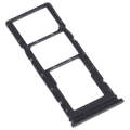 For Tecno Spark 5 Pro KD7 SIM Card Tray + SIM Card Tray + Micro SD Card Tray (Black)