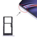 SIM Card Tray + SIM Card Tray / Micro SD Card Tray for Huawei Maimang 10 SE (Purple)