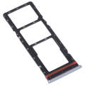 For Infinix Zero 8 X687 SIM Card Tray + SIM Card Tray + Micro SD Card Tray (Silver)