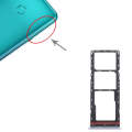 For Infinix Zero 8 X687 SIM Card Tray + SIM Card Tray + Micro SD Card Tray (Silver)