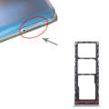 For Tecno Spark 7 Pro SIM Card Tray + SIM Card Tray + Micro SD Card Tray (Silver)