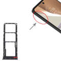 For Motorola Moto G32 SIM Card Tray + SIM Card Tray + Micro SD Card Tray (Black)