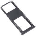 For Alcatel 1V 2021 Original SIM Card Tray + Micro SD Card Tray(Black)