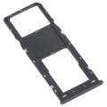 For Alcatel 1V 2021 Original SIM Card Tray + Micro SD Card Tray(Black)
