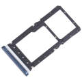 For Motorola Moto E 2020 SIM Card Tray + Micro SD Card Tray (Blue)