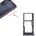 For Motorola Moto G 2022 SIM Card Tray + Micro SD Card Tray (Black)