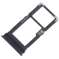 For Motorola One 5G Ace SIM Card Tray + Micro SD Card Tray (Black)