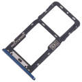 For Motorola Moto G7 Power SIM Card Tray + Micro SD Card Tray (Blue)