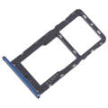For Motorola Moto G7 Power SIM Card Tray + Micro SD Card Tray (Blue)