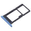 For Honor Play6T SIM + SIM / Micro SD Card Tray (Blue)