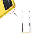 For Xiaomi Poco M4 Pro SIM Card Tray + SIM Card Tray + Micro SD Card Tray (Yellow)