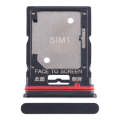 For Xiaomi Redmi Note 11T Pro+ SIM Card Tray + SIM Card Tray / Micro SD Card Tray (Black)