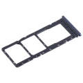 For Tecno Pova 2 SIM Card Tray + SIM Card Tray + Micro SD Card Tray (Dark Blue)